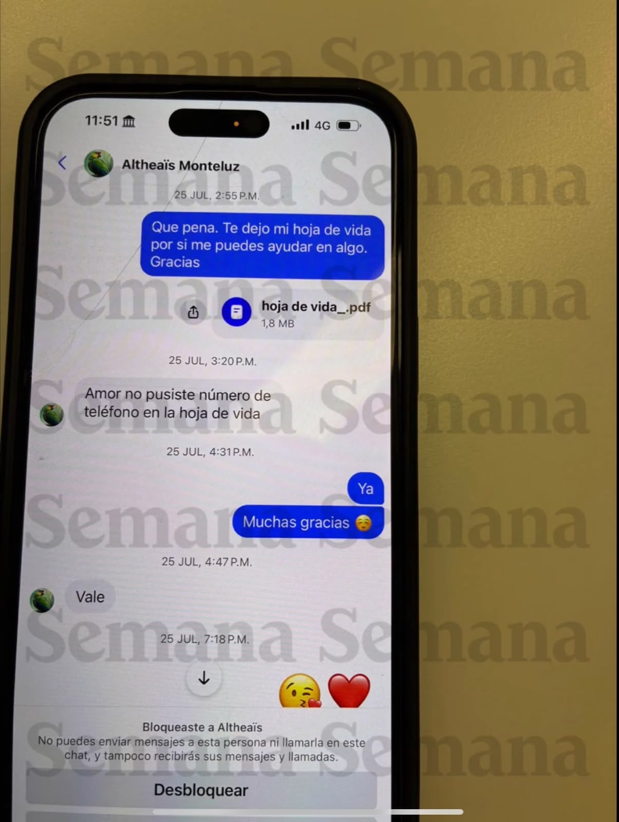 Chats Gustavo Petro y Deicy Jiménez
