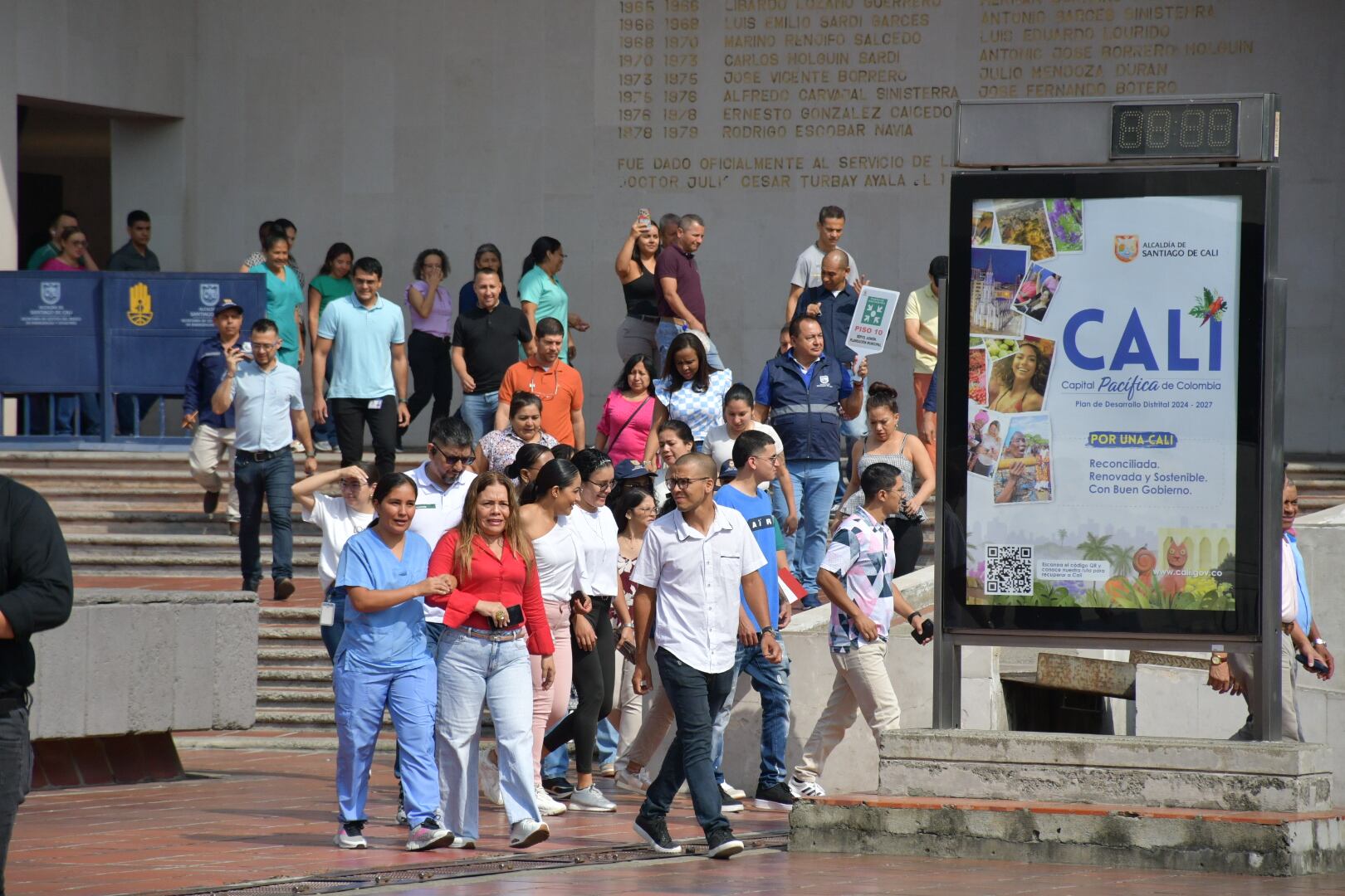 Simulacro de evacuación Cali