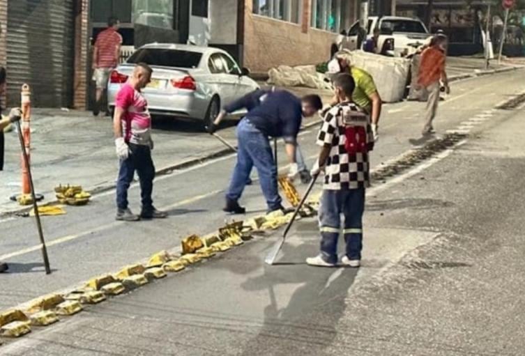 Intervención ciclorruta en Bucaramanga.
