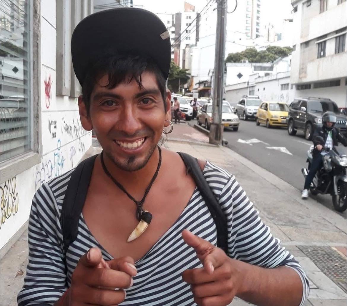 Ángel Luciano Morales, mochilero argentino muerto en Piedecuesta, Santander.