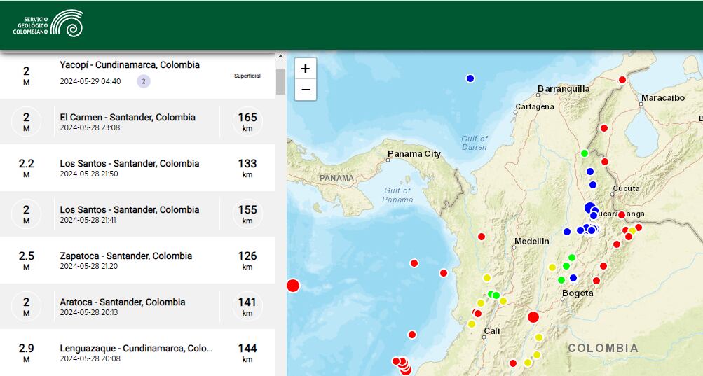 La mayoría de sismos que se registran en Colombia son imperceptibles para la población.