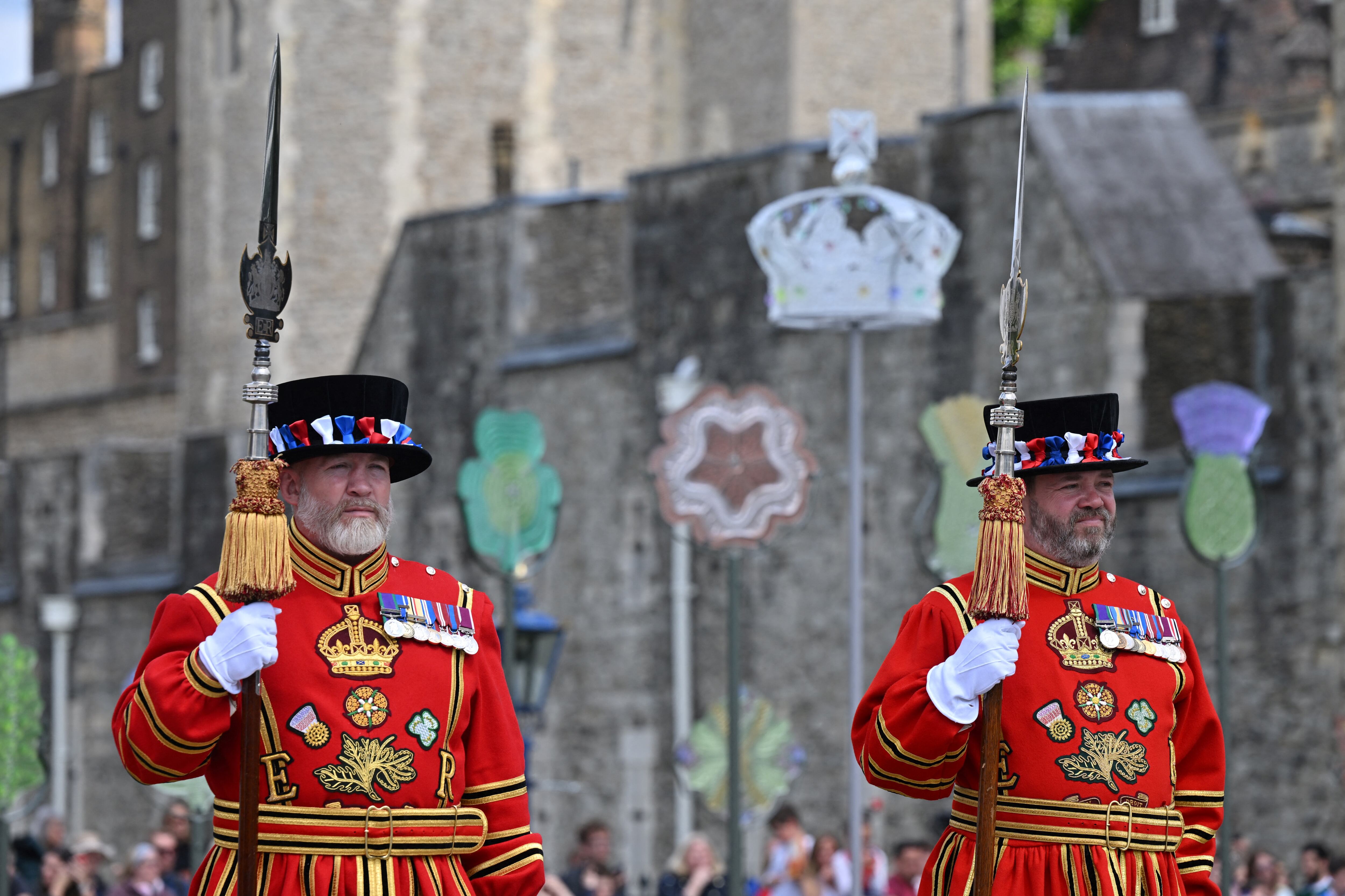 Celebración del reinado de Isabel ll )(Photo by Glyn KIRK / AFP)