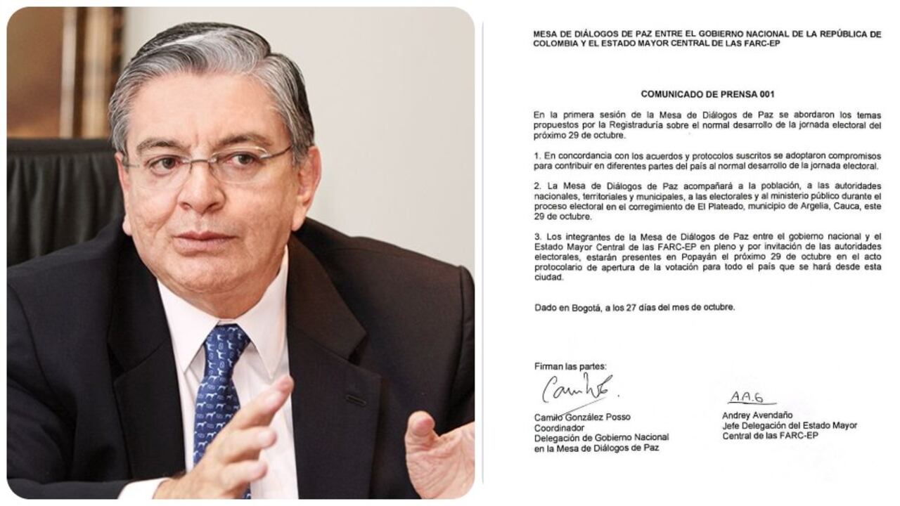 Fabio Valencia Cossio y el comunicado del gobierno y las Farc.