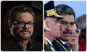 Luciano Marín Arango alias “Iván Márquez” y Nicolás Maduro