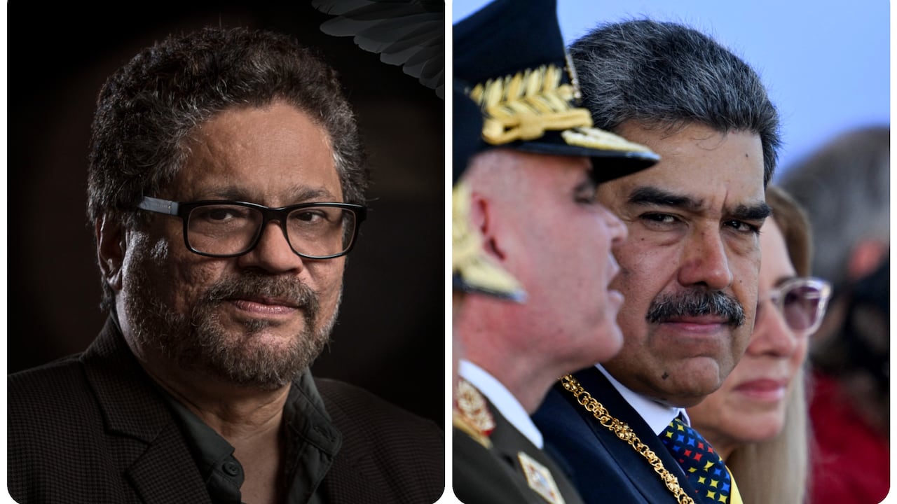 Luciano Marín Arango alias “Iván Márquez” y Nicolás Maduro