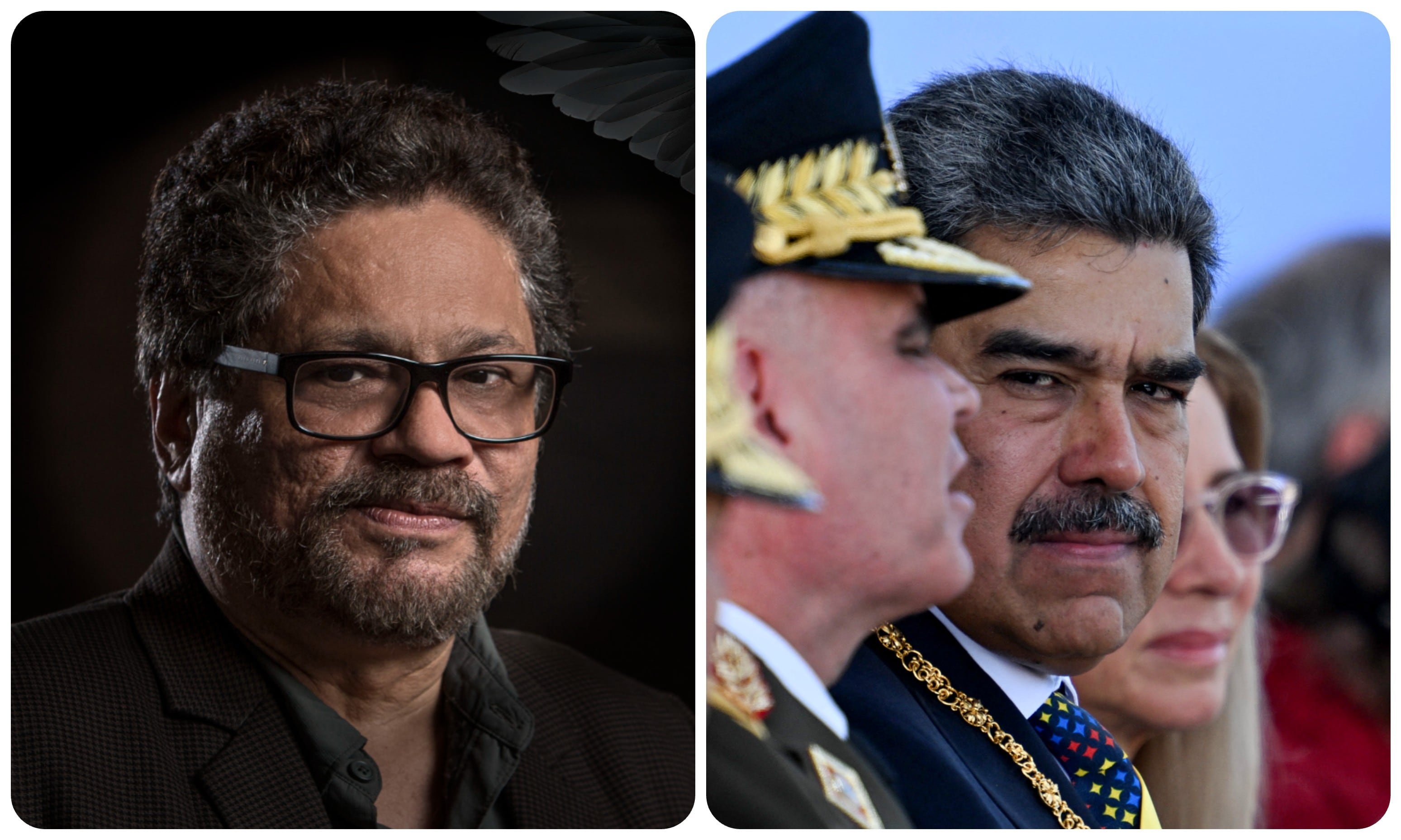 Luciano Marín Arango alias “Iván Márquez” y Nicolás Maduro