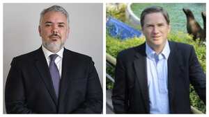 Iván Duque y Cristián Samper.