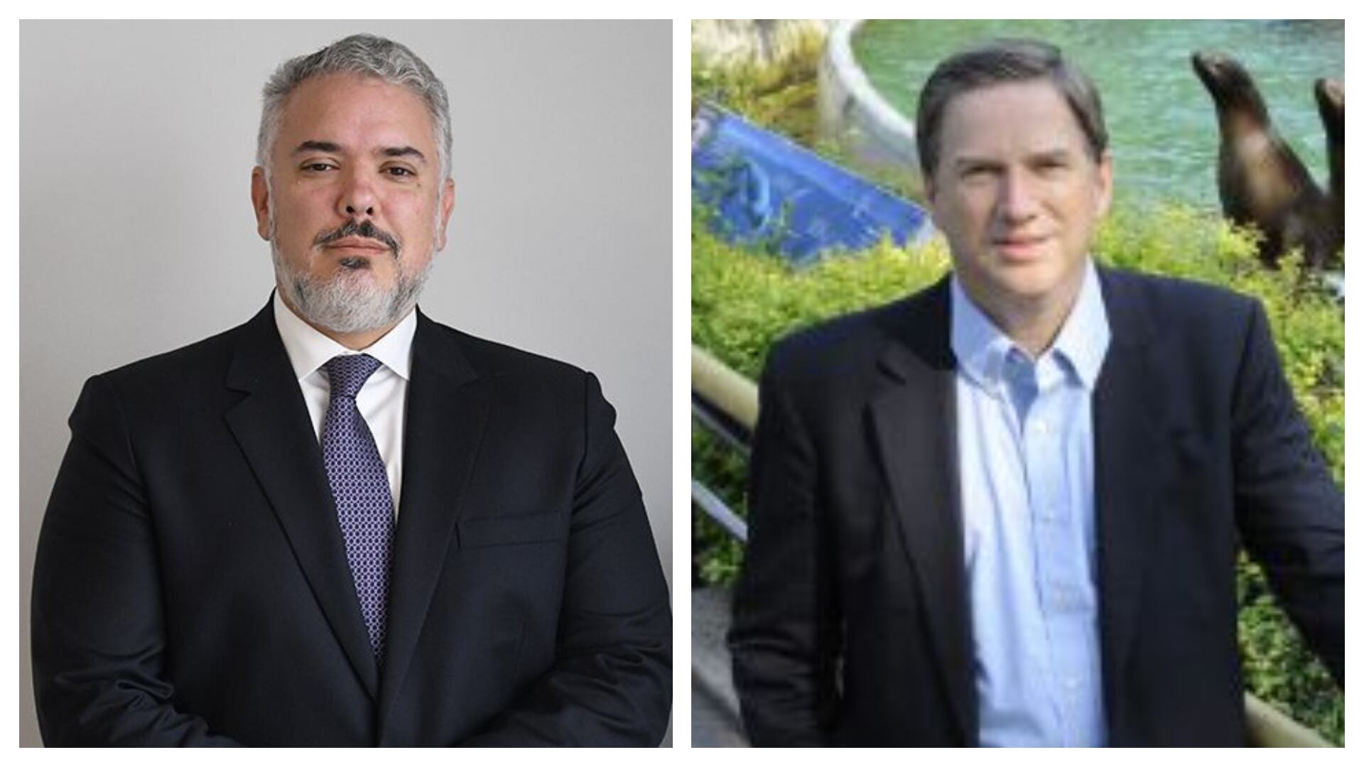 Iván Duque y Cristián Samper.