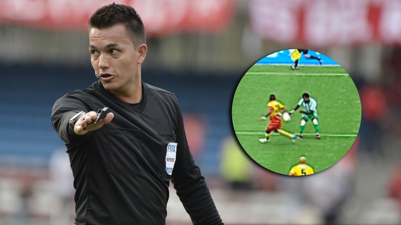 Gallo sancionó penal para Nacional a los 12 minutos del primer tiempo ante Pereira