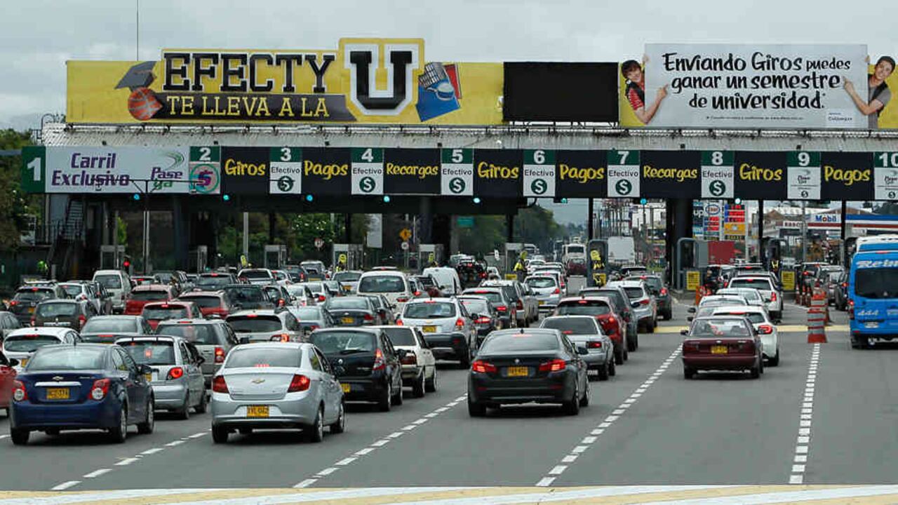 Actualmente se adelantan las obras de ampliación del Peaje Andes.