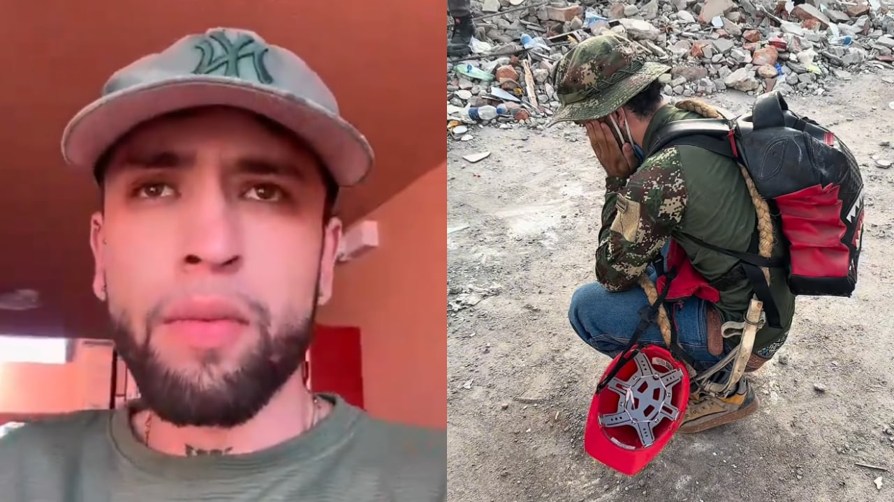 Samuel Montoya, rescatista que fue víctima de robo en Pereira.