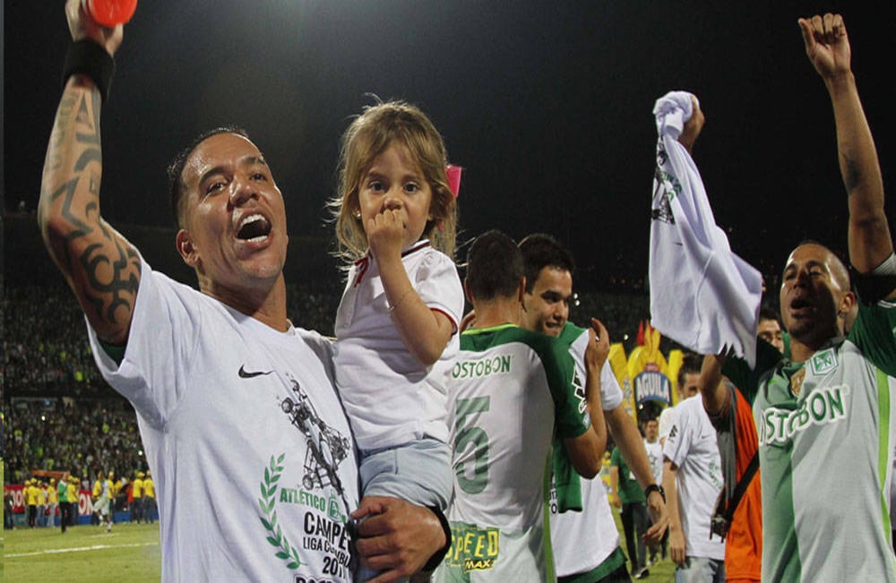Dayro Moreno logró el tercer gol de Nacional y logró la bota de oro del torneo con 14 tantos. Fotografía: Pablo Monsalve/SEMANA.