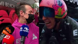 El colombiano sacó risas a más de uno después de la etapa 1.