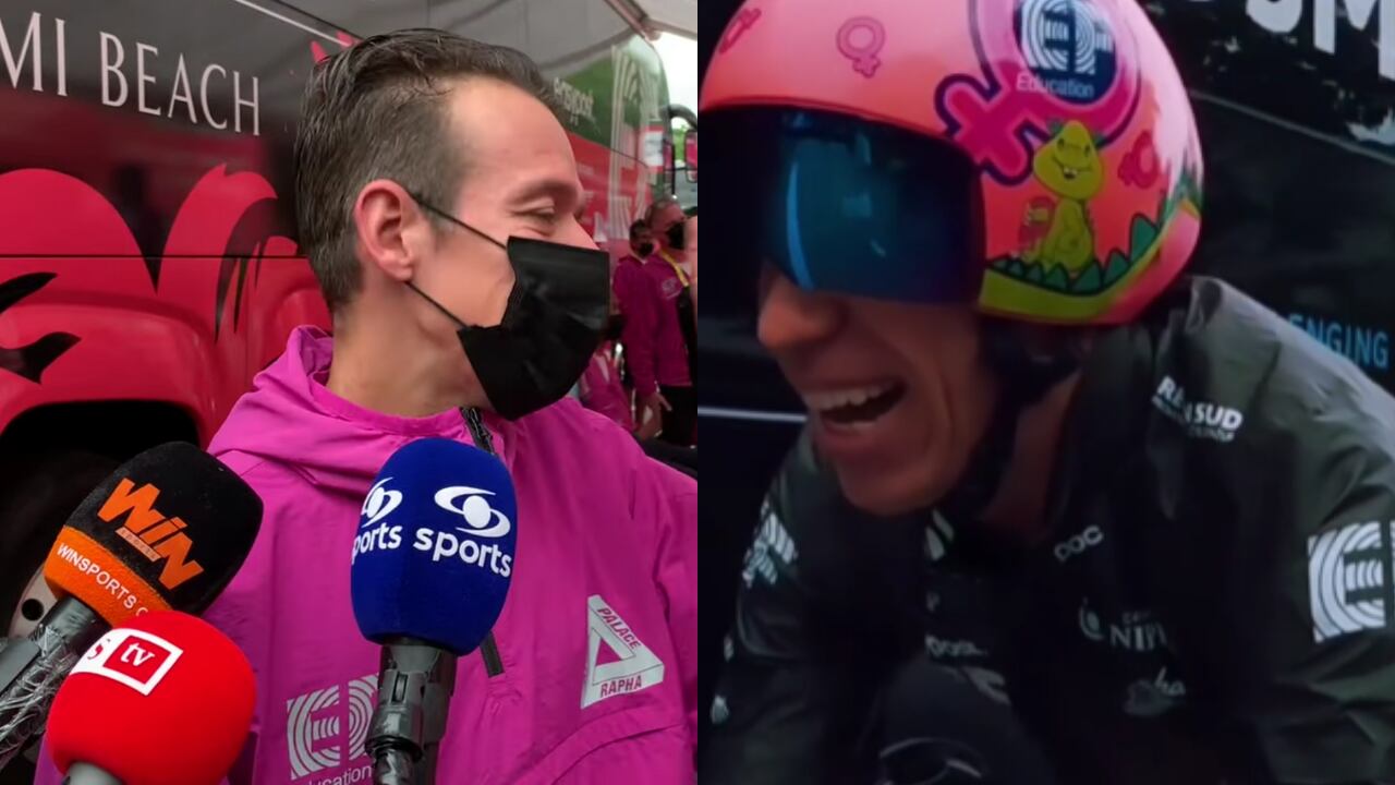 El colombiano sacó risas a más de uno después de la etapa 1.