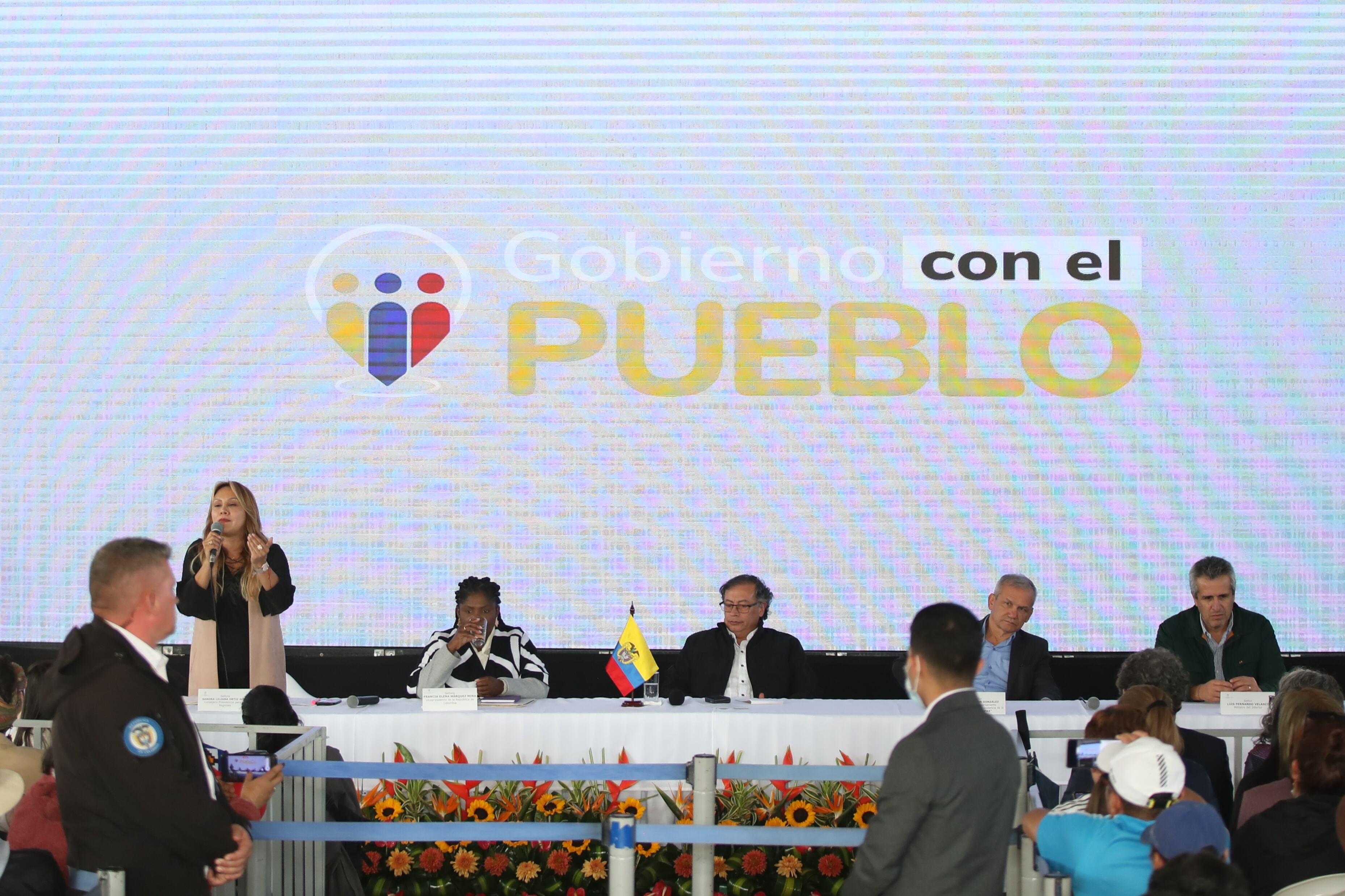 evento del Presidente Petro en las localidades de Bogotá