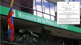 Fachada del Ministerio de Salu y Protección Social y del decreto 1452 del 1 de octubre.