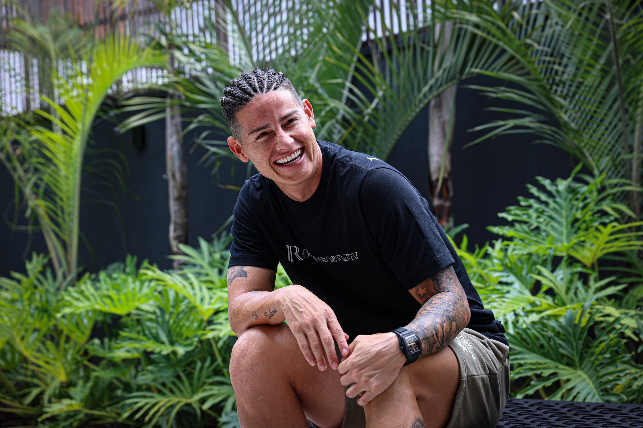 James Rodríguez lució un nuevo look