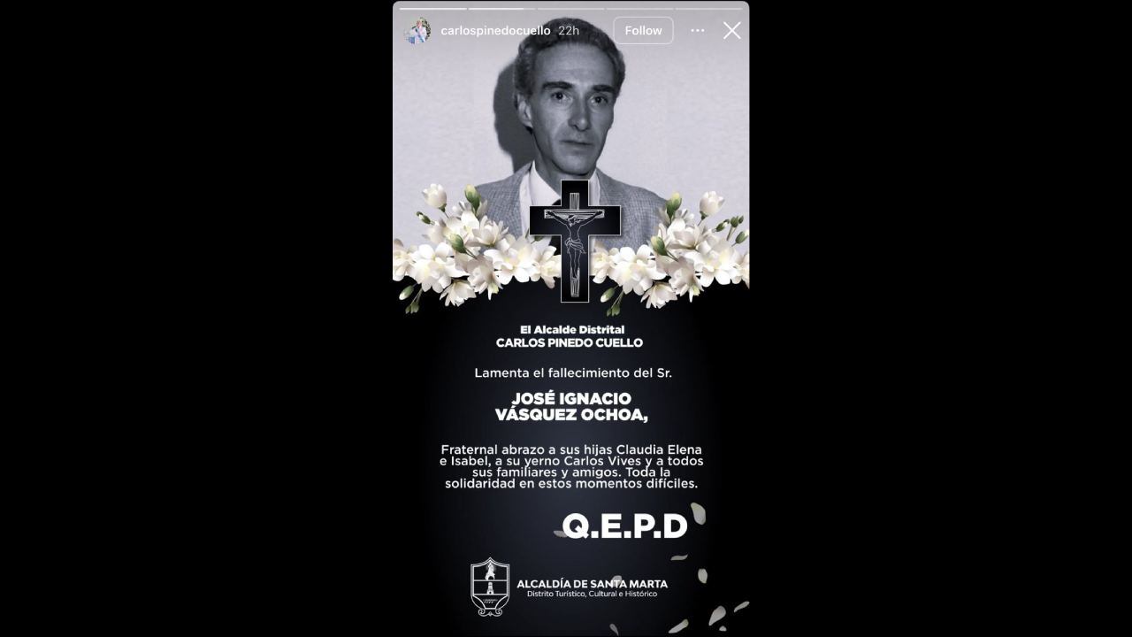 Alcalde de Santa Marta despidió al padre de Claudia Elena Vásquez