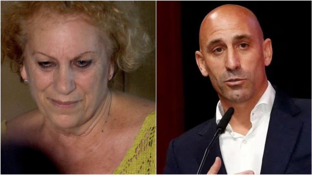 La madre del presidente de la Federación Española de Fútbol, Luis Rubiales, Ángeles Béjar, permanecía en el interior de una iglesia.