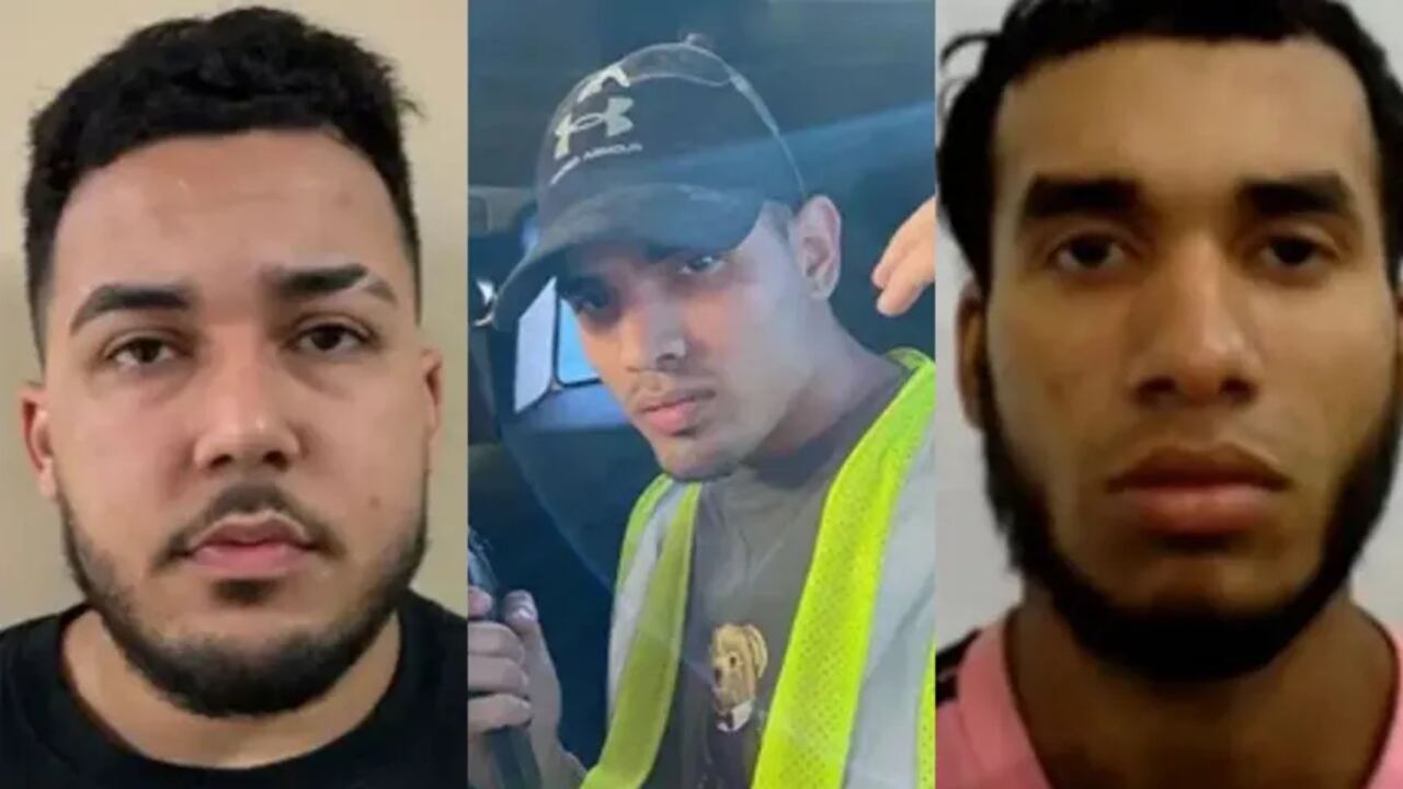 Tres de los presuntos miembros del Tren de Aragua que la administración Trump pide deportar.