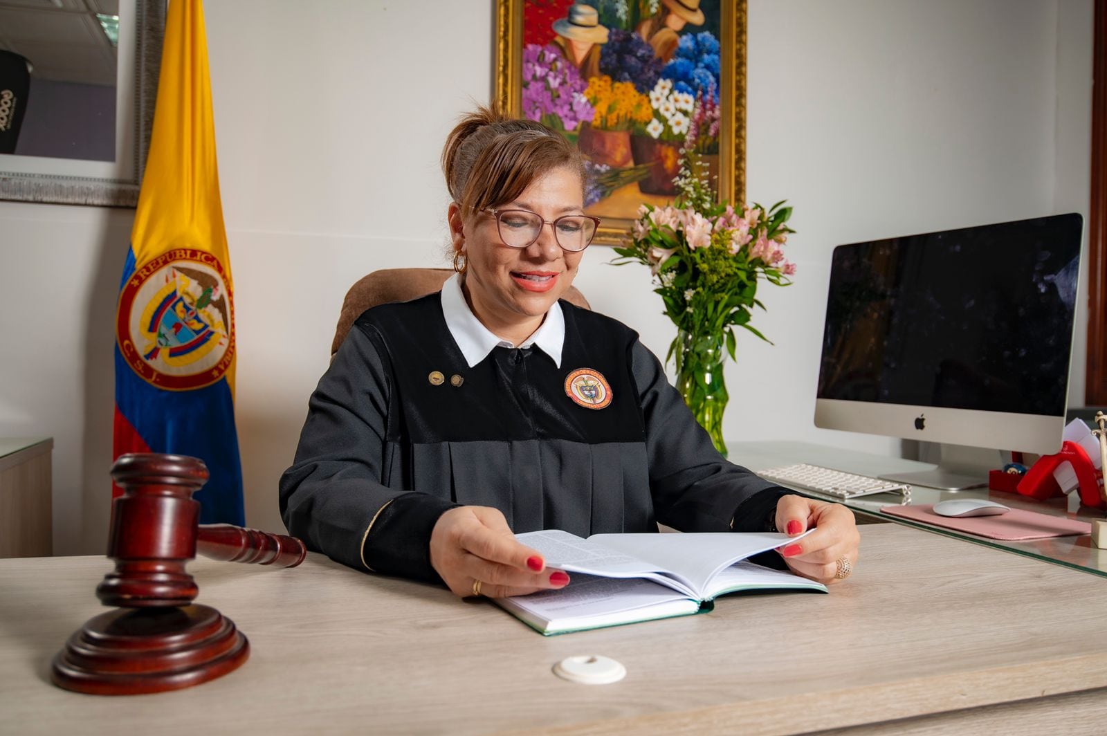 María Victoria Quiñones, la magistrada que el pasado miércoles 15 de febrero se llevó a cabo la primera Audiencia Inicial en el Metaverso