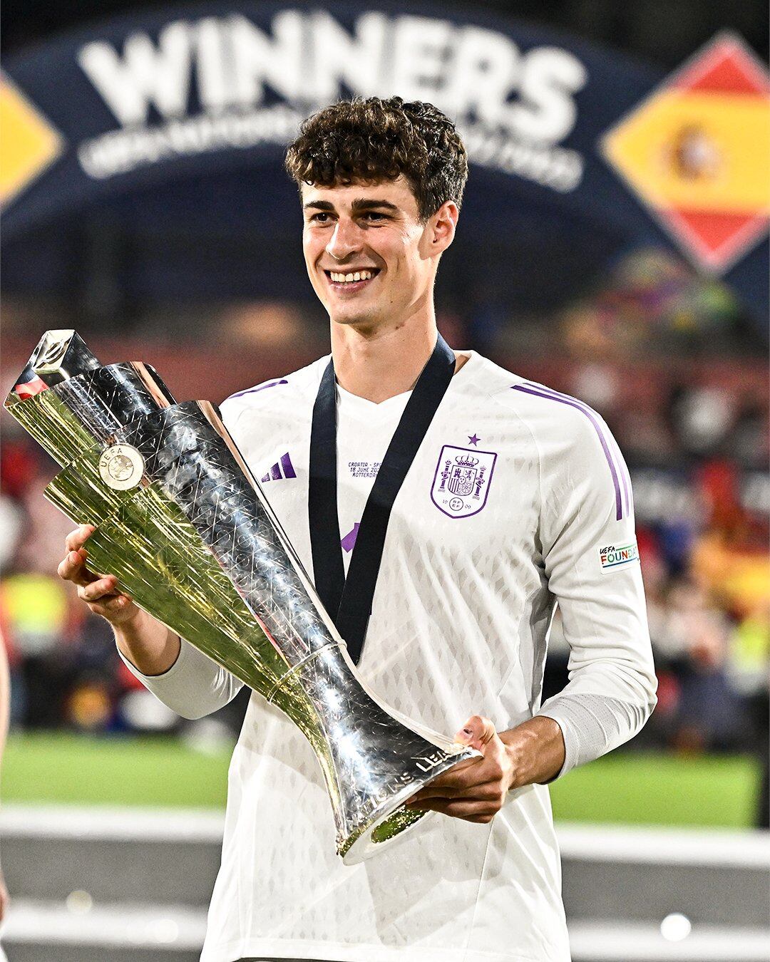 Kepa ganó la última Nations League con España.