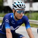 Einer Rubio salió con protección en la cara este lunes