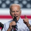 El presidente Joe Biden habla durante la reunión del Comité Nacional Demócrata en la escuela secundaria Richard Montgomery, el jueves 25 de agosto de 2022, en Rockville, Maryland. Foto: AP/Alex Brandon.