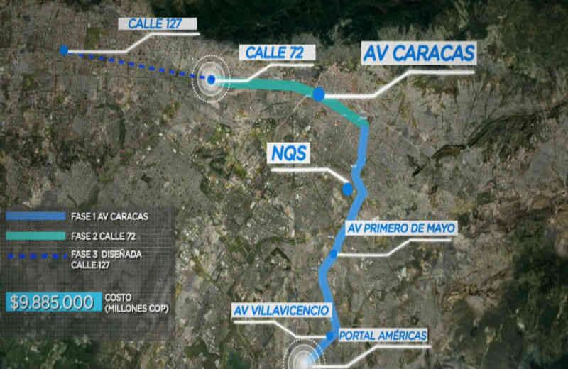 El metro iría hasta la 72 con Caracas.