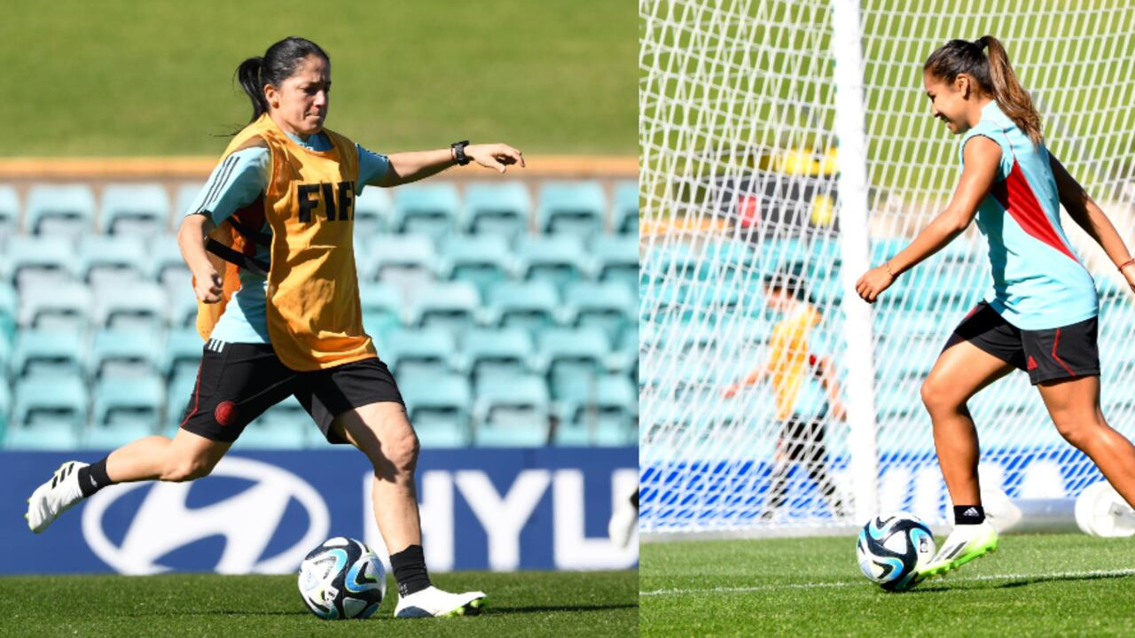 Las jugadoras de la Selección Colombia durante entrenamientos.
