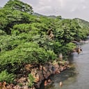 El balneario Hurtado, sobre el río Guatapurí, se encuentra a pocos minutos del centro de Valledupar.