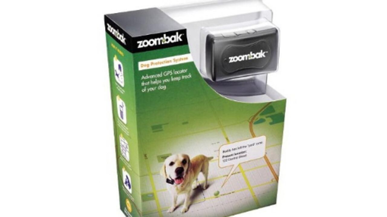 El sistema localizador de Zoombak le enviará una señal de alerta si su perro llega a salir de su casa.
Valor: US$99,99