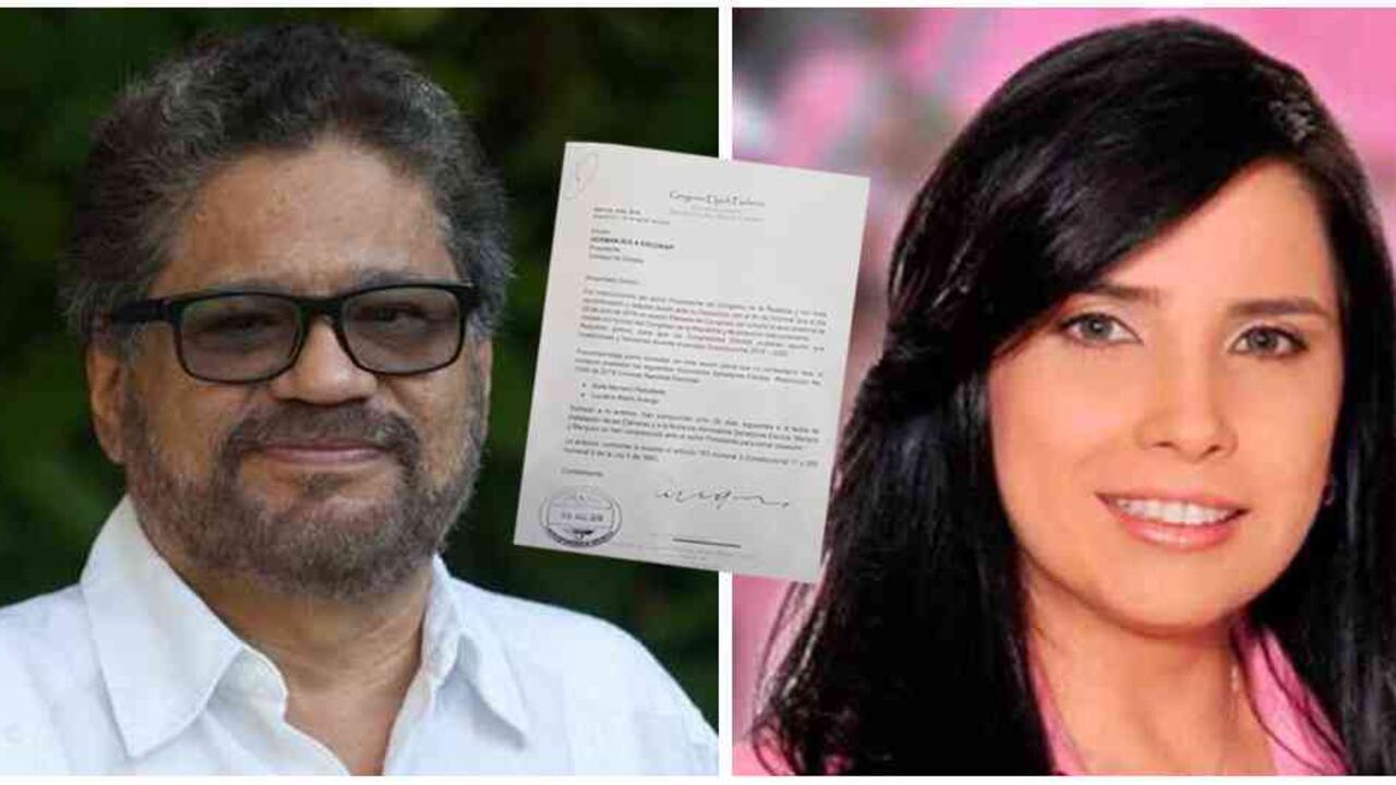 Iván Márquez y Aída Merlano