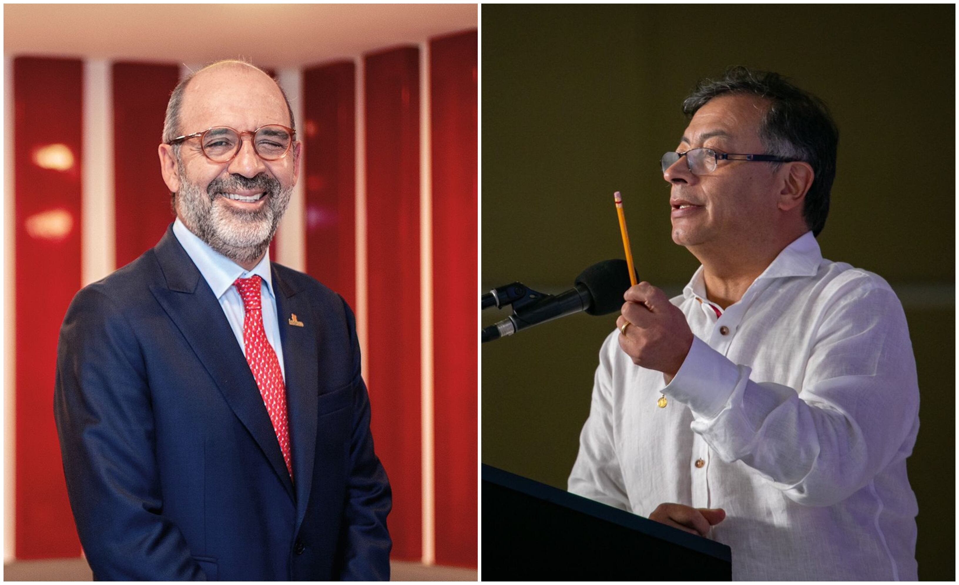 Camilo Sánchez de Andesco y el presidente Gustavo Petro