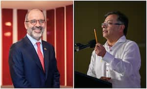 Camilo Sánchez de Andesco y el presidente Gustavo Petro