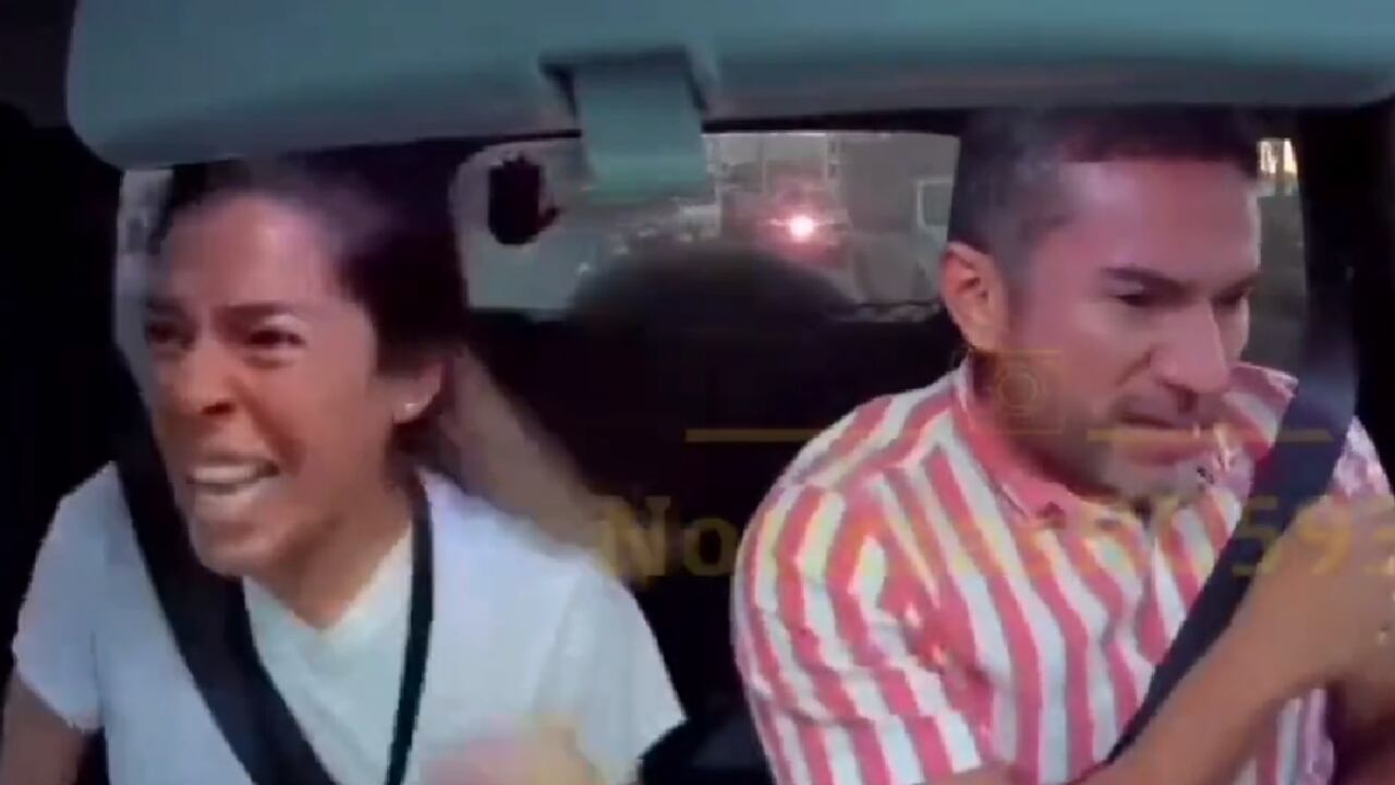 En video quedó captado el momento en que los gritos de la mujer alertan sobre la ocurrencia del robo.