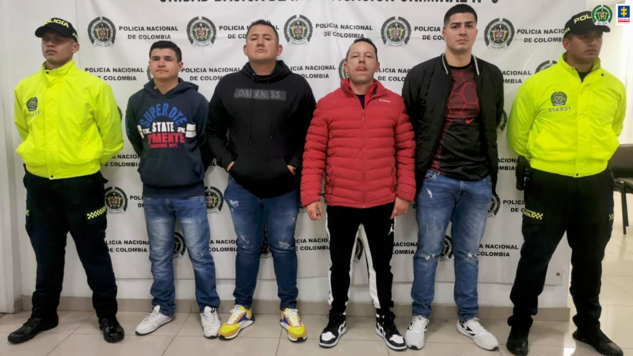 Cuatro policías vinculados al Tren de Aragua fueron capturados en Bogotá