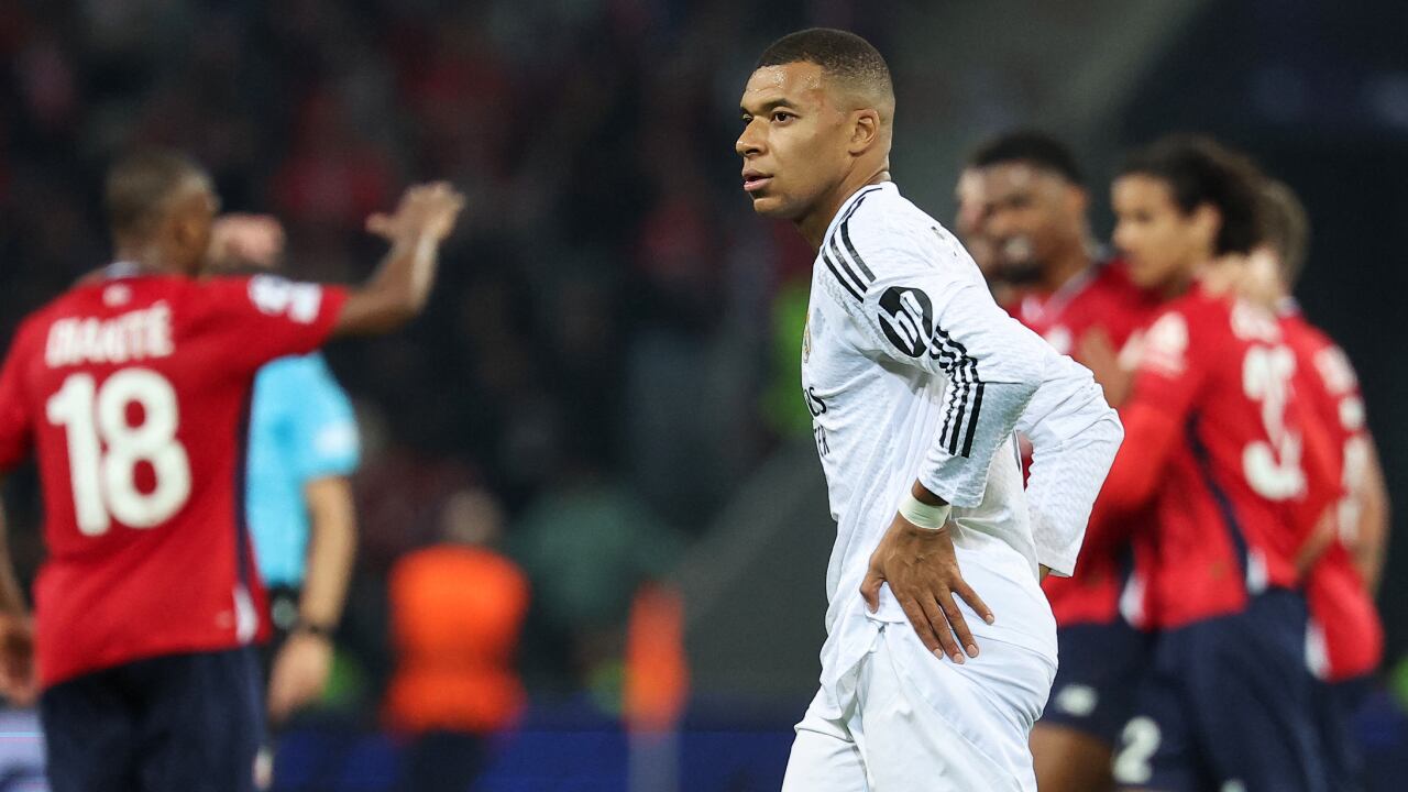 Kylian Mbappé reacciona a la derrota contra Lille en Champions League
