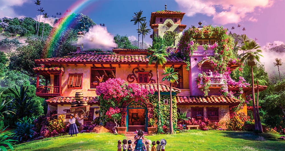 Casa de la familia Madrigal en la película de Disney, 'Encanto'.