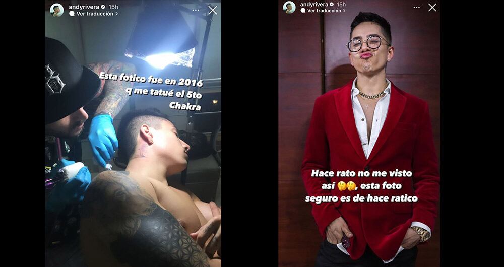 captura de pantalla Instagram @andyrivera