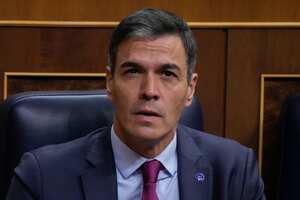 El primer ministro interino de España, Pedro Sánchez, participa en una sesión de investidura en el parlamento español en Madrid, España, el miércoles 27 de septiembre de 2023.