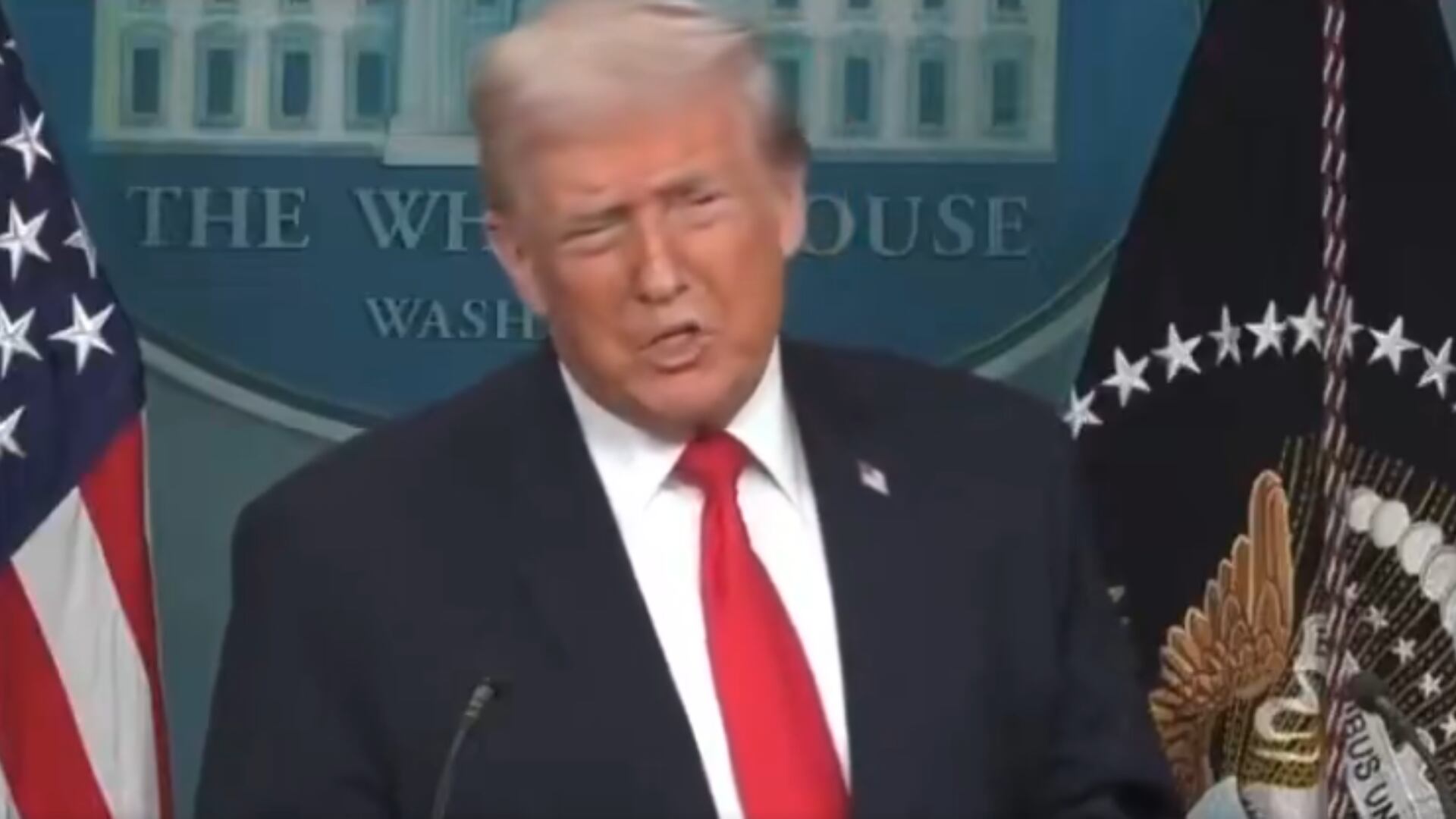 Donald Trump hace un resumen de su primer año de mandato