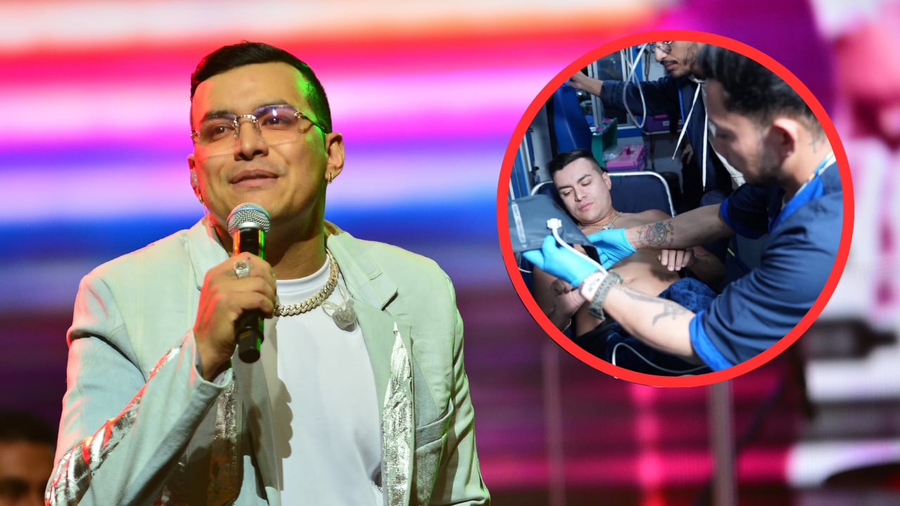 El cantante sufrió una descompensación corporal al bajar del escenario del Megaland.