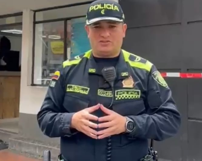 Comandante de la Estación de Policía de Antonio Nariño, mayor Nilson Rodríguez.