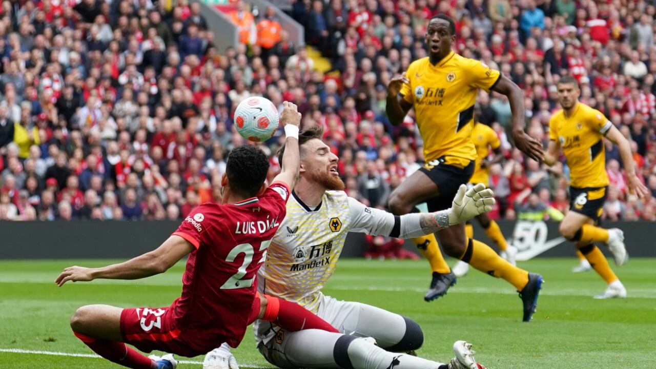 Se busca campeón de la Premier League. Luis Díaz titular en el último juego del Liverpool vs Wolves.