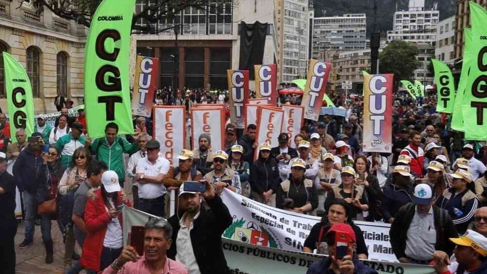 Marcha gremios de trabajadores