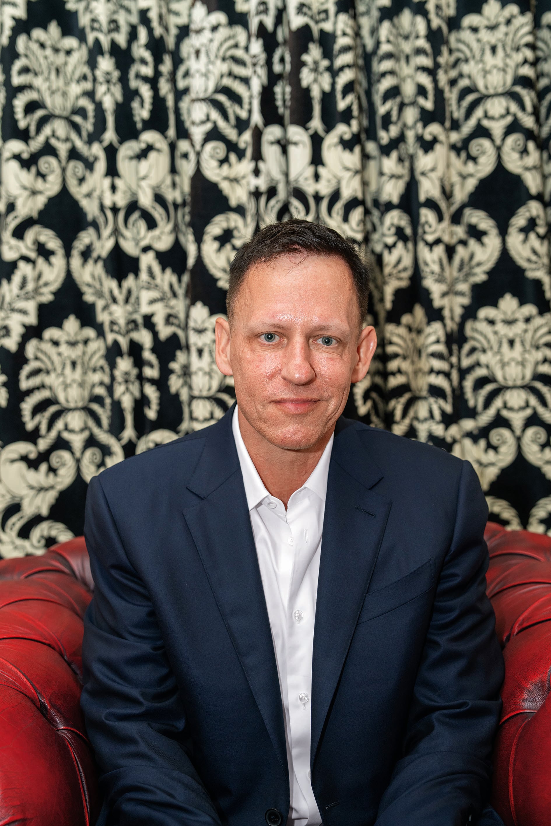 Peter Thiel da una conferencia en The Cambridge Union el 8 de mayo de 2024 en Cambridge, Cambridgeshire. Foto: Nordin Catic/Getty Images para The Cambridge Union.