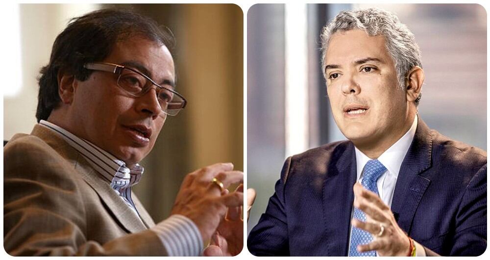 Gustavo Petro e Iván Duque