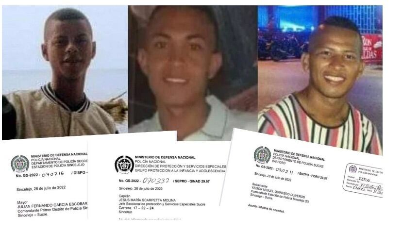 Jóvenes asesinados en Chochó, Sucre
