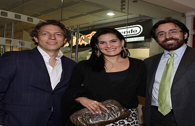 Felipe Boshell, Vanessa de la Torre y Diego Santos.